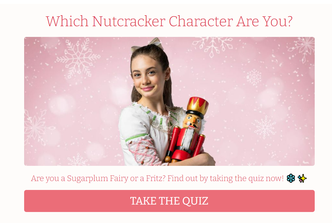 Quiz Which Nutcracker Character Are You? Charlotte Ballet